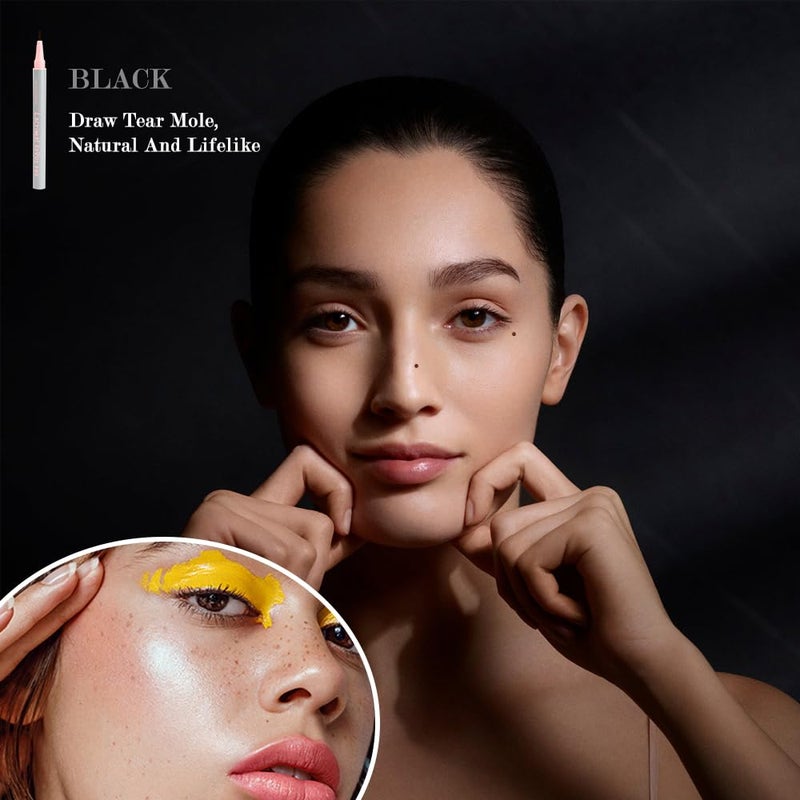 WALLFID Lacrimal Nevus Pen - Magical Spot Creation, Waterproof, Small Round Head, Natural Brown - Image 2